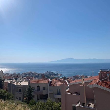 Breathtaking Sea View Leilighet Kavála Eksteriør bilde